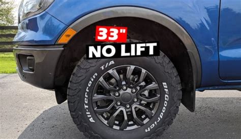 09 ford ranger xlt biggest stock tires reddit